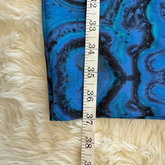 Y2K Torn by Ronny Kobo Patterned Cutout Bodycon Dress XS Paris Hilton - Picture 9 of 14